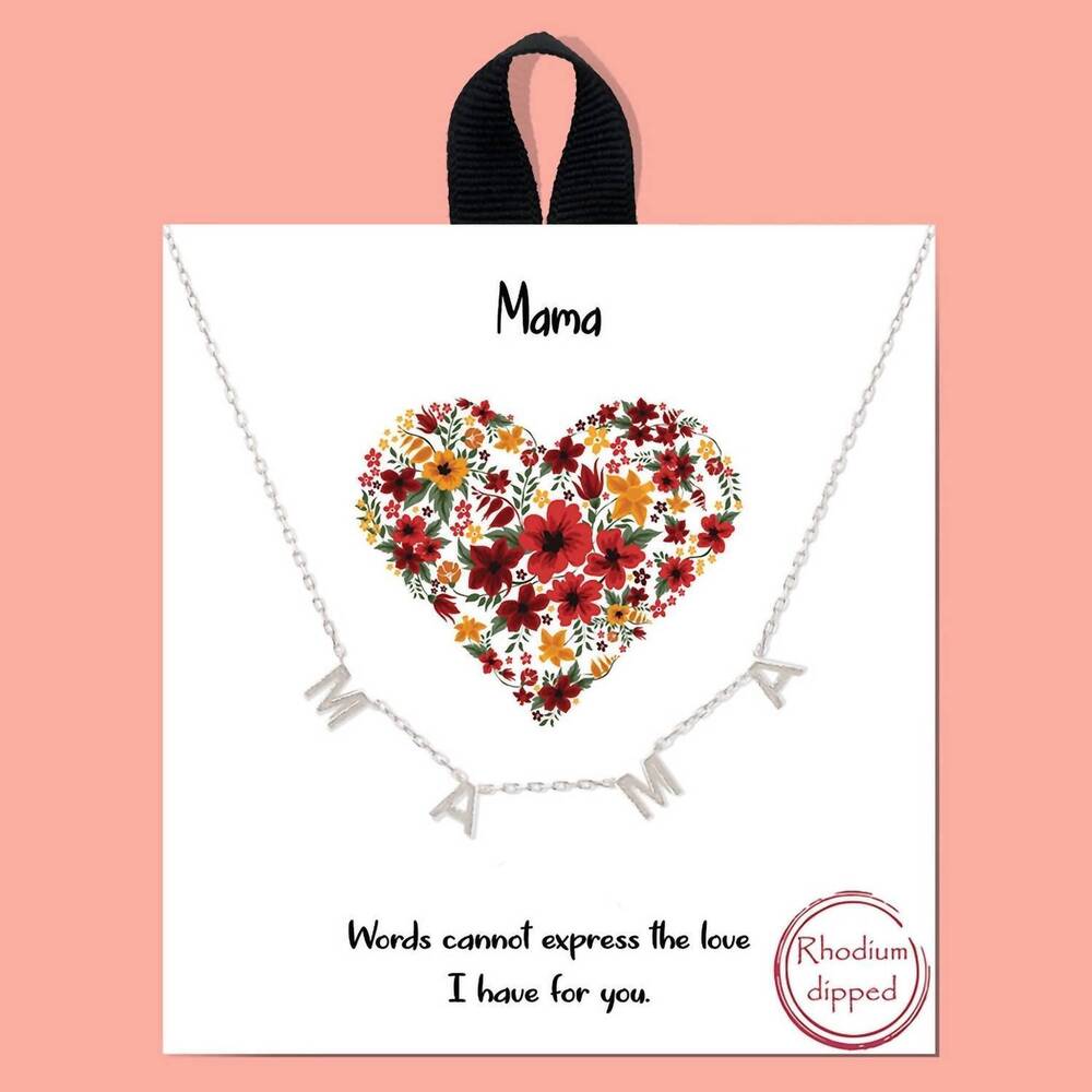 NEW SOUTHERN SEOUL women's mama necklace in silver